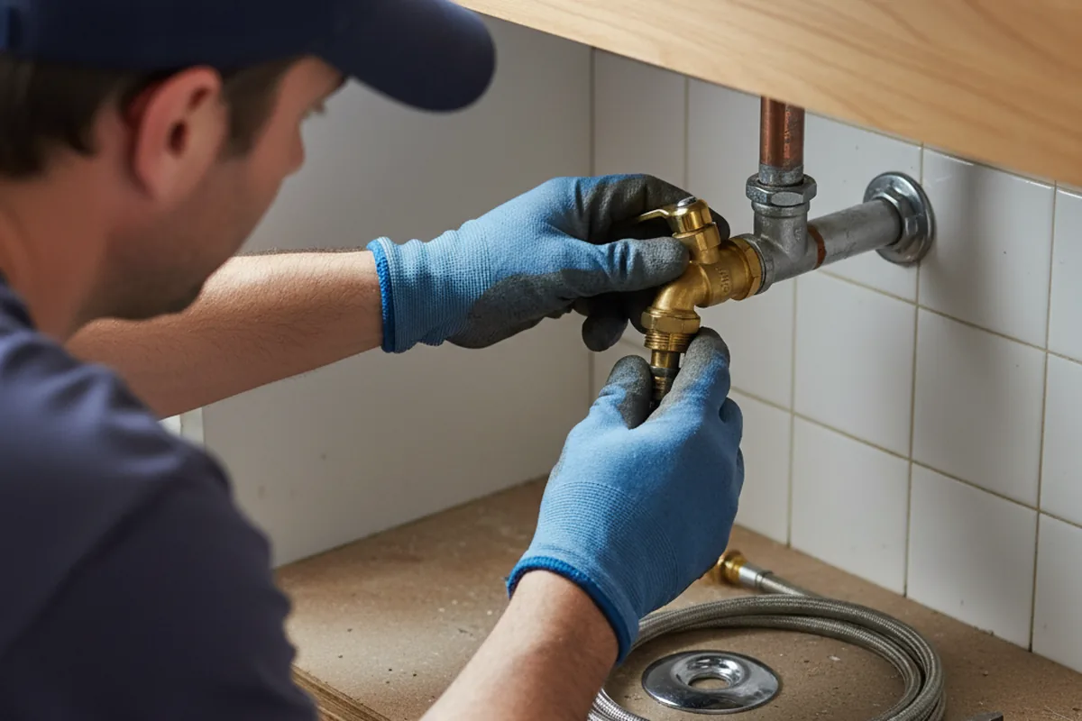 Shutoff valve and fitting work during Well Pump Repair in Palm Bay